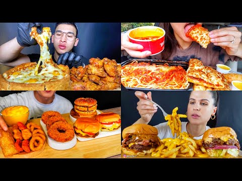 asmr-best-*fast-food*-pizza-+-burger-mukbang-compilation-|-satisfying-big-bites