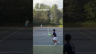 Casual match today #tennis #tennisplayer #swingvision #tennisamateur #tennisaddict