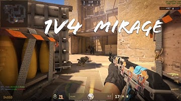 1vs4 clutch in Mirage - CS2