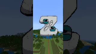 Minecraft Flying Through Alphabet Lore Z to A (Ultra Fast!) #minecraft #alphabetlore #shorts
