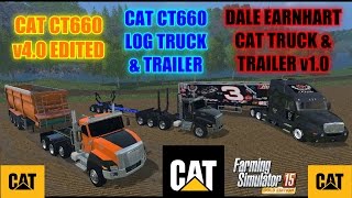 Farming Simulator 15 - Triple Cat Truck Review "Mod Pack Review"
