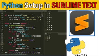 How to Setup Python environment in Sublime Text 3(2022) 🔥 Input-Output Problem (Solved) for python ✔