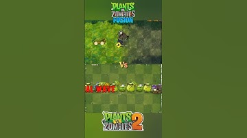 pvz2 vs pvz fusion squash Cobcannon vs gargantuar #pvz2 #pvz #pvzgameplay #plantsvszombies #pvzmobil