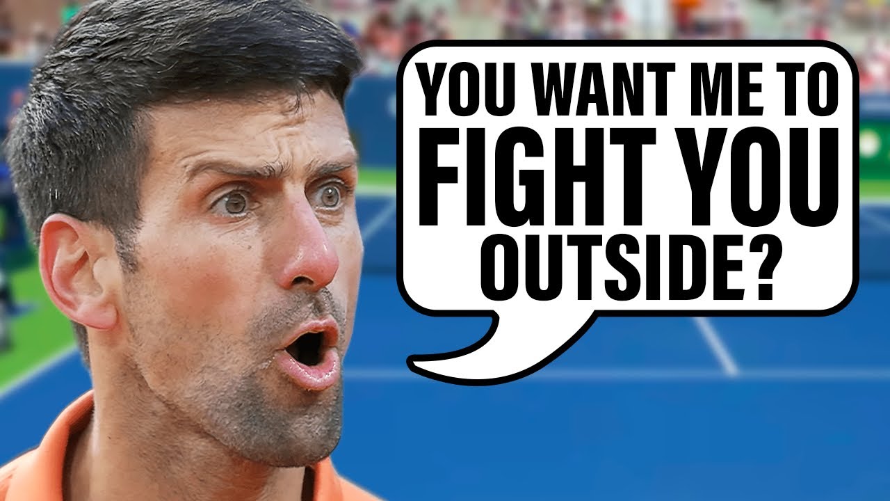Moments Novak Djokovic Lost His Temper…..Leaked Footage