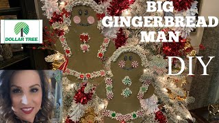 DOLLAR TREE GINGERBREAD MAN DIY DECOR/ORNAMENTS! by Queen Beez Vintage 4,333 views 3 years ago 21 minutes