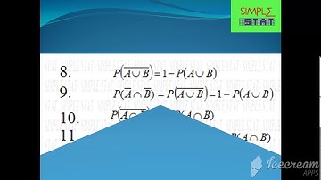 JEE Main Unit 14 : Statistics and Probability : Simple theorems in Probability - Part 1
