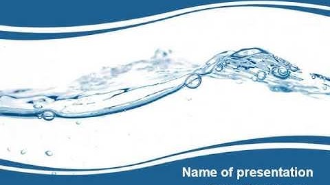 Water Splash PowerPoint Template by PoweredTemplate.com