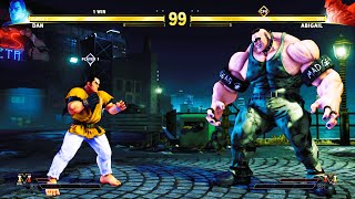 Dan Hibiki vs Abigail (Hardest) Street Fighter 5.