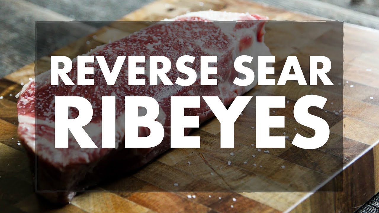 Reverse seared ribeye steak on the REC TEC Wood Pellet Grill. - YouTube