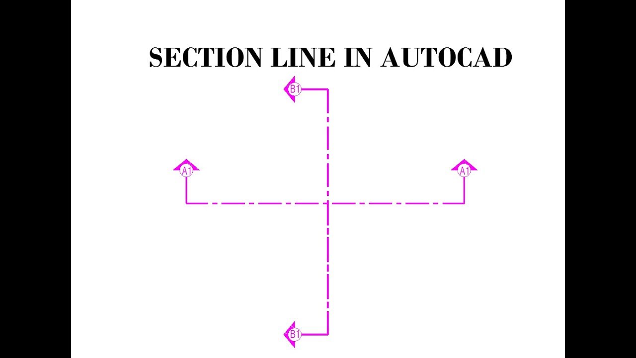 HOW TO MAKE SECTION LINE IN AUTOCAD