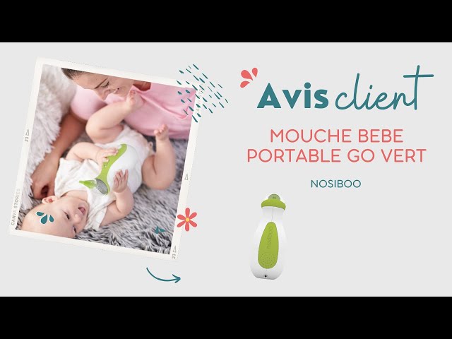 MOUCHE BEBE PORTABLE NOSIBOO GO VERT 