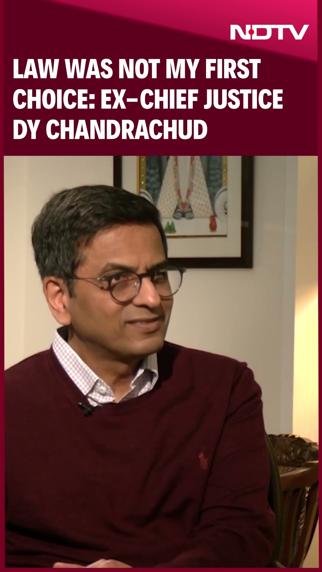 DY Chandrachud News | Law Was Not My First Choice: Ex-Chief Justice DY Chandrachud