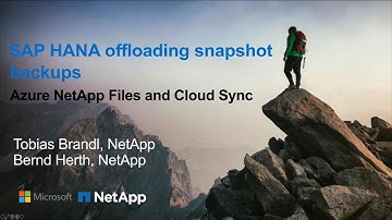 Offloading Snapshot Backups in SAP HANA on Azure NetApp Files
