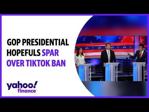 Gop presidential hopefuls spar over tiktok ban during debate