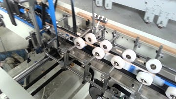 automatic plastic box folder gluer (simple model) with PUR device