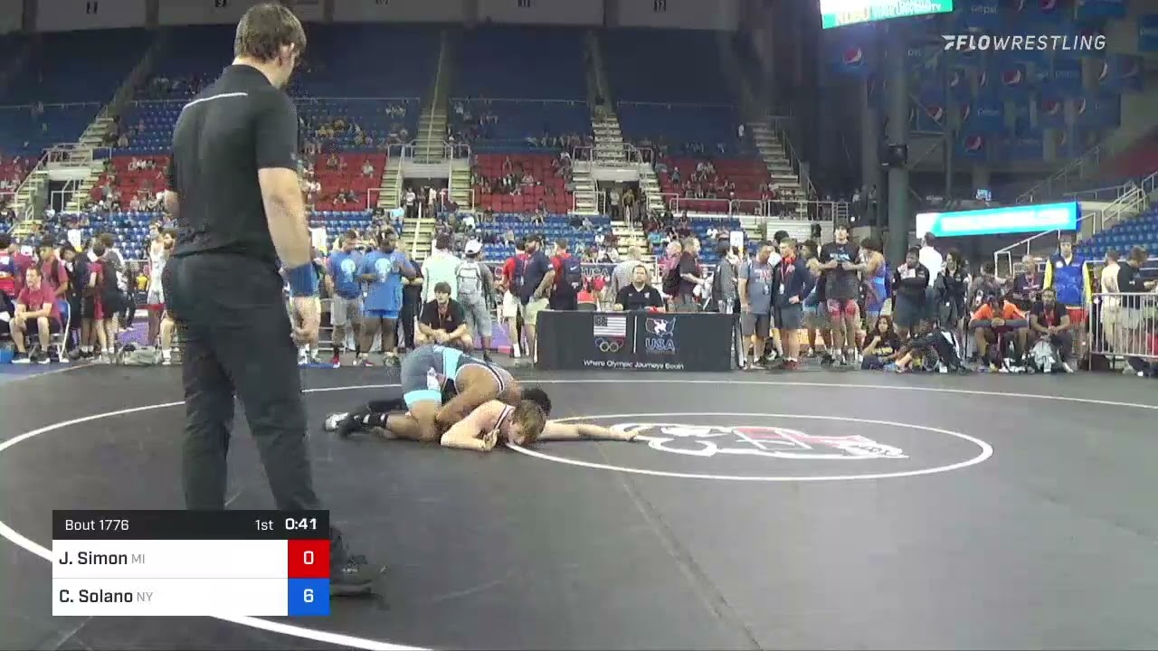 220 Lbs Round Of 32 - Joel Simon, Michigan Vs Christian Solano, New York  5b86