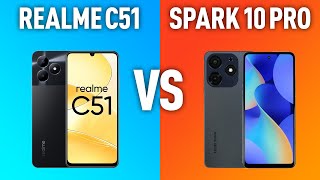 Realme C51 Vs Tecno Spark 10 Pro. Битва Бюджетных Смартфонов. Что Выбрать?
