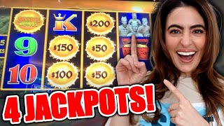 INSANE LUCK! 4 HUGE Jackpots on Dragon Link The Ultimate Slot Machine!