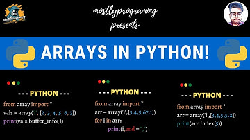 #26 What are Arrays in Python?| Import Array Module| Python for Beginners 2020|#InnovativeThursdays