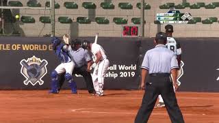 ワールドチャンピオンシップ  男子ソフトボール  ボツワナ v アルゼンチン　平林金属 松田 World Championship Men Softball Botswana v Argentina