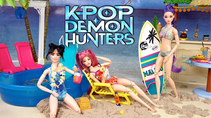 Barbie Dolls KPOP Demon Hunters Beach Day Adventure