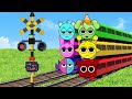 【踏切アニメ】旅のしるし |🚉🚝🚠 Railroad Crossing and train railway level crossover
