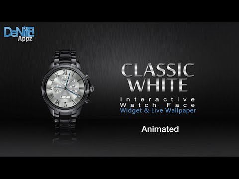 Clásico blanco reloj HD cara