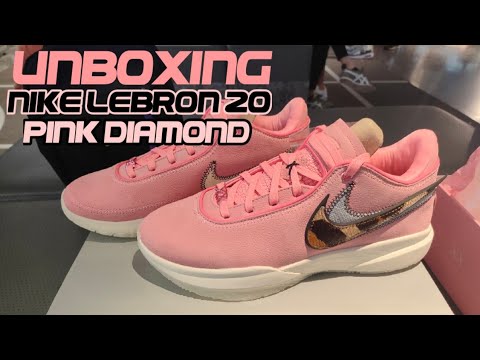 UNBOXING | NIKE LEBRON 20 Pink Diamond - YouTube
