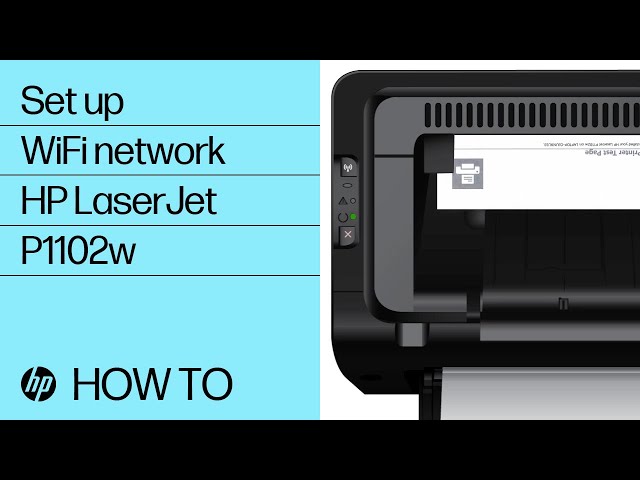 lyd Tilfældig vedhæng Set Up an HP LaserJet P1102w Printer on a Wireless Network from Windows | HP  Printers | HP Support - YouTube