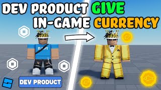 HOW TO MAKE A DEVELOPER PRODUCT GIVE CURRENCY | Roblox Studio Tutorial