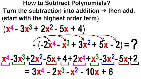 Algebra - Ch. 5: Polynomials (6 of 32) How to Subtract Polynomials