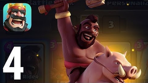 Clash Royale Gameplay Walkthrough Part 4 - Hog Rider Best Deck [iOS/Android Games]