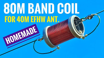 Zelfgemaakte 80M-bandspoel voor 40M EFHW-antenne
