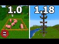 Minecraft 1.0 vs Minecraft 1.18 | How it&#39;s Changed