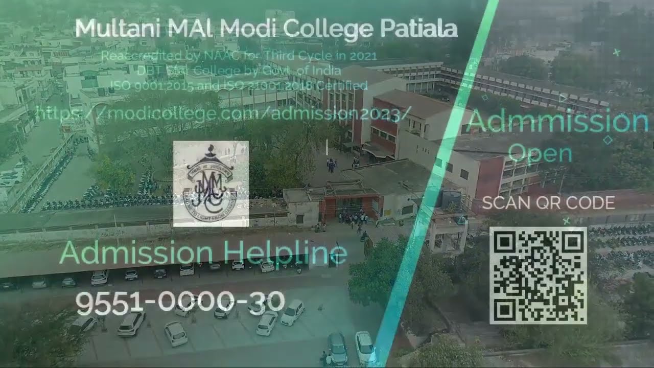 Courses Offered at Multani Mal Modi College Patiala