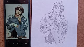 cute jin drawing 😘 world wide handsome jin