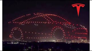 Watch the Amazing Traffic Stopper Tesla&#39;s Drone Show in Austin.