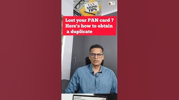 Lost your PAN Card ? Here