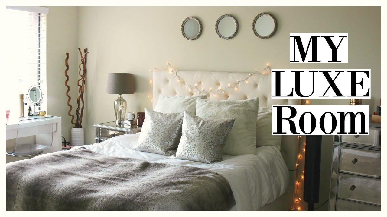 Luxe Glamorous Bedroom On A Budget Youtube