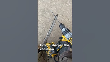 How To Sharpen The Chainsaw, Easy Way #shorts