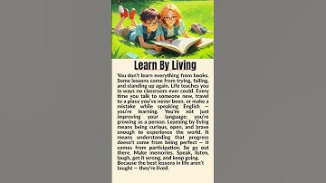 Learn By Living ✅ #shorts #english #learnenglish #languagelearning #motivation