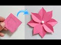 How to make paper flower craft  flower making with paper  easy paper flower making idea