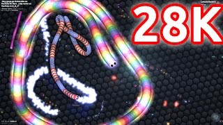 28.000 HIGHSCORE IN SLITHER.IO!!! Agario 2.0 Gameplay (SlitherIO)
