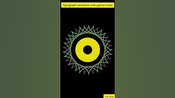 Spirograph cool animation3 with python turtle #shorts