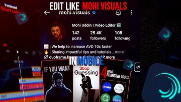 Edit 3D Reels Like Mohi Visuals in Alight Motion | After Effects Style Mobile Editing