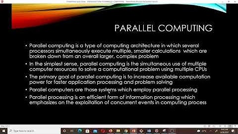 Introduction to Parallel Computing (Lesson 20)