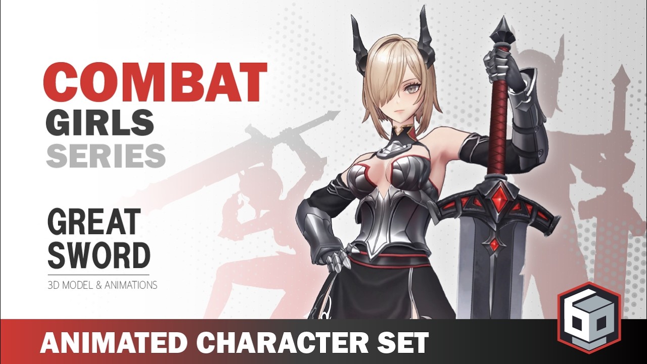 CombatGirls GreatSwordCharacterPack, video preview 2