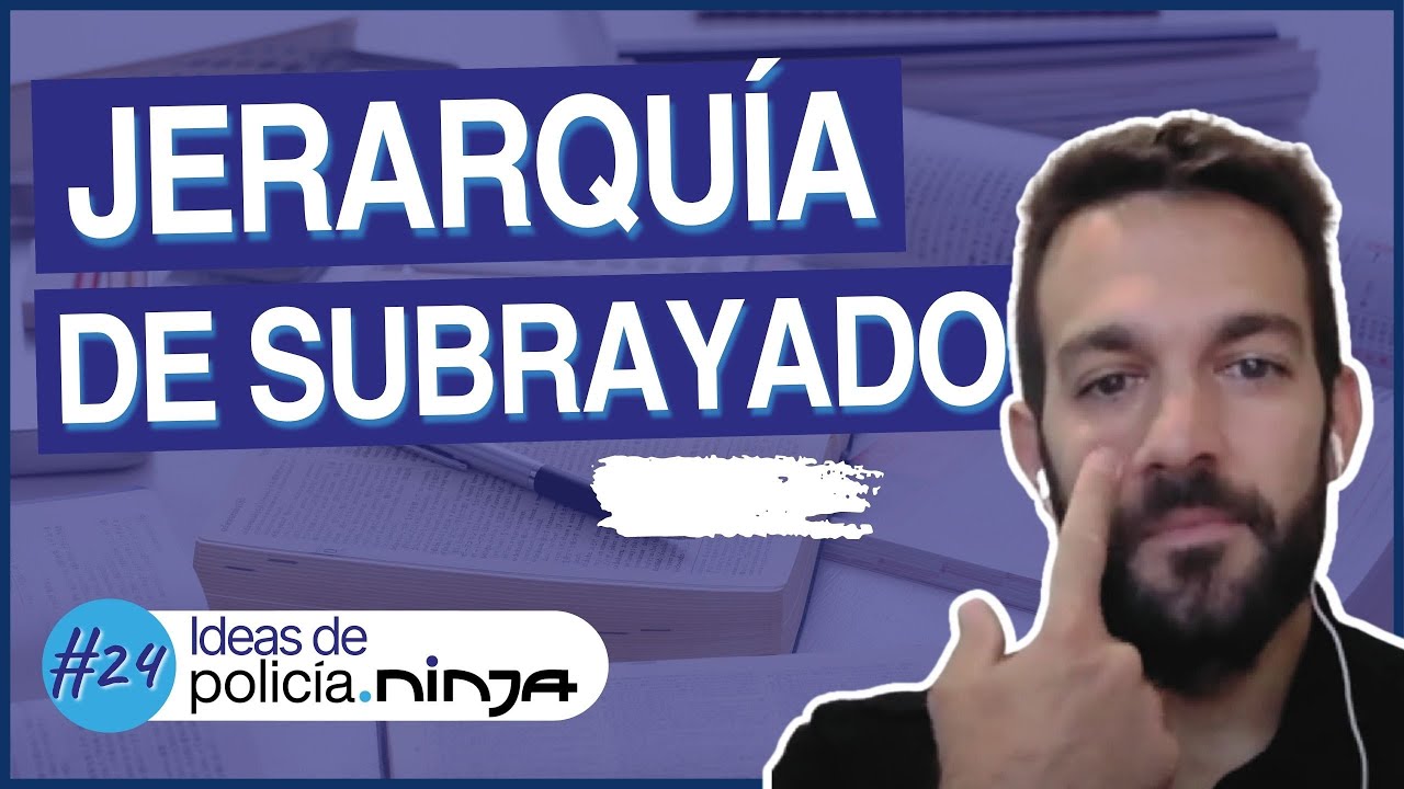 TÉCNICA de ESTUDIO: Jerarquía de subrayado | #24 Ideas de Policía Ninja 🚔