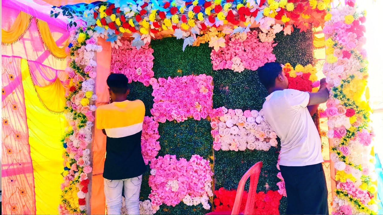 New Flower Decoration 2024 Wedding Stage Decoration Ideas Low Budget