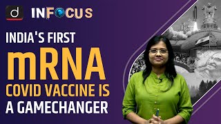 How does Indias first mRNA covid-19 vaccine work - IN FOCUS | Drishti IAS English